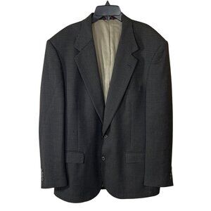 Dawson & Roberts Men's Blazer Wool 44 (READ) Black Taupe Tweed